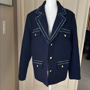 Talbots Navy Blazer with Gold Buttons